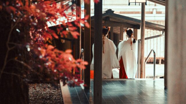 七五三の神社参拝