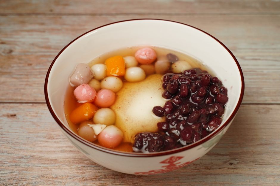 小豆と白玉の甘味
